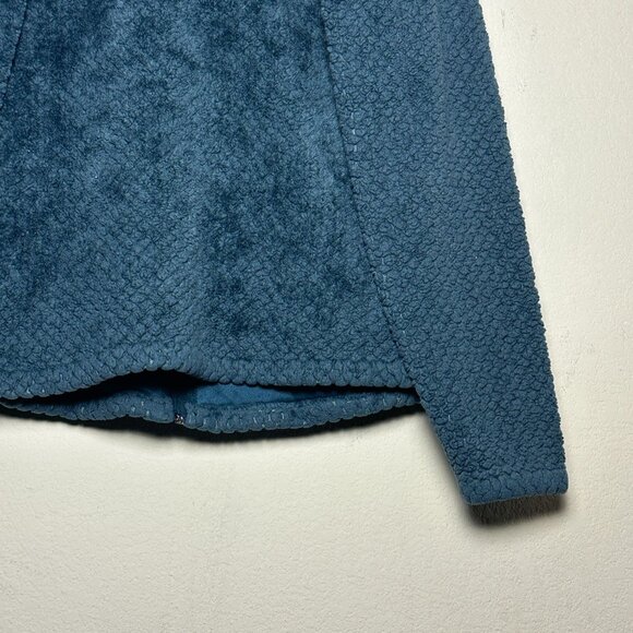 Columbia Beech Forest Fleece Jacket Women L Green Sherpa Winter Tech Outerwear - Picture 12 of 13